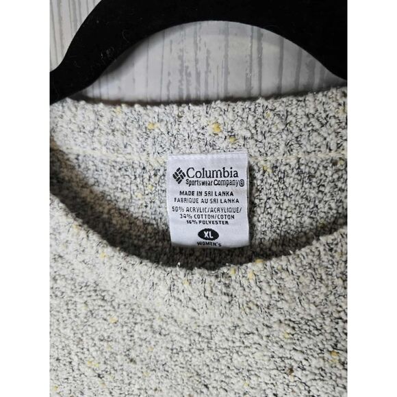 Columbia Bouclé Textured Sweater Women’s XL Flecked Pullover Cozy Vintage Y2K - Picture 2 of 5